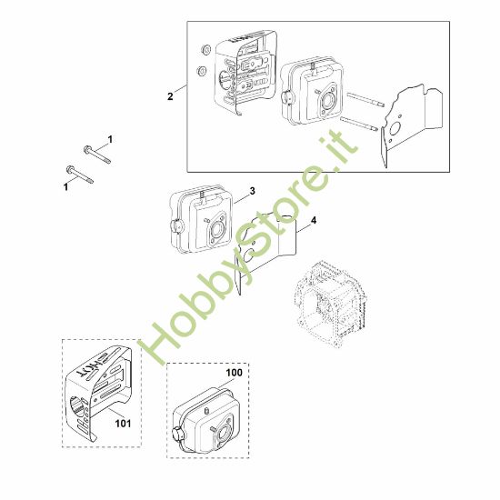 Picture of F - Scarico XT-675 (XT675-3109)